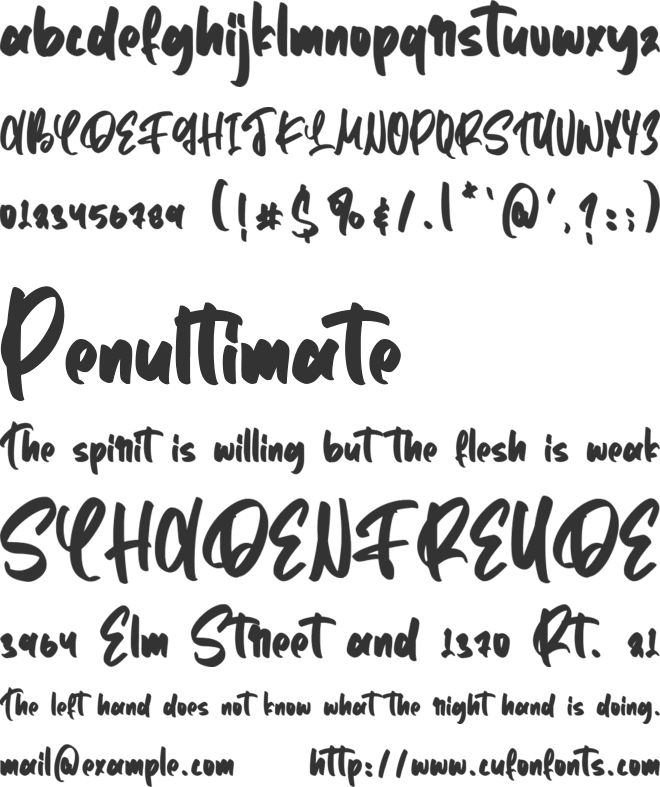 Walftower font preview