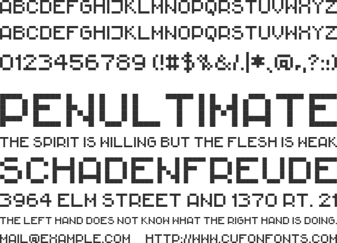 Rittswood Impresive font preview