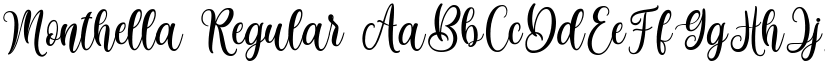 Monthella Regular font