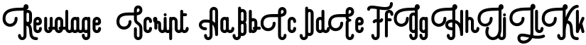 Revolage Script font