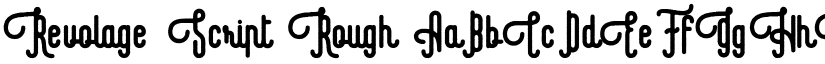 Revolage Script Rough font