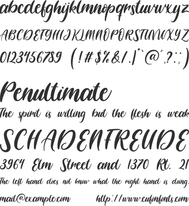 Daylight font preview