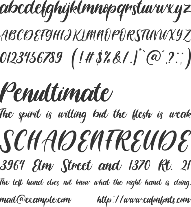 Daylight font preview