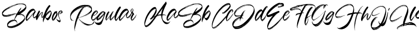 Banbos Regular font