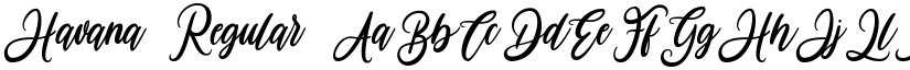 Havana Regular font