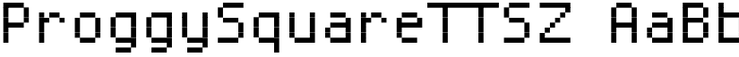 ProggySquareTTSZ font