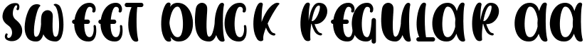 SWEET DUCK Regular font
