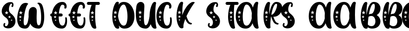 SWEET DUCK Stars font