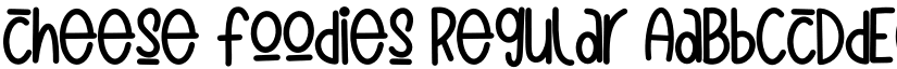cheese foodies Regular font