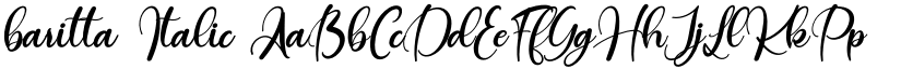 baritta Italic font