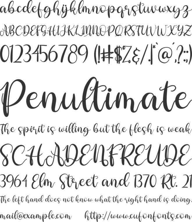 Deirma font preview