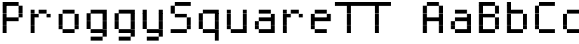 ProggySquareTT font