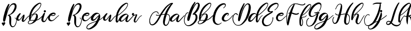 Rubie Regular font