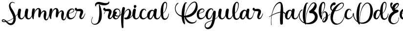 Summer Tropical Regular font