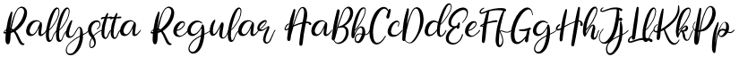 Rallystta Regular font