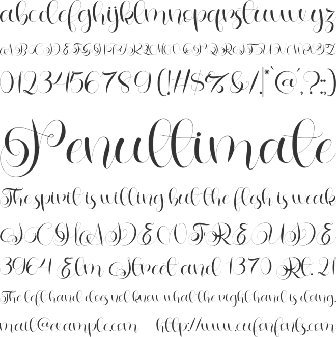 Letterhear font preview