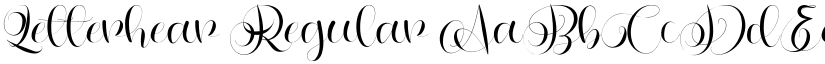 Letterhear Regular font