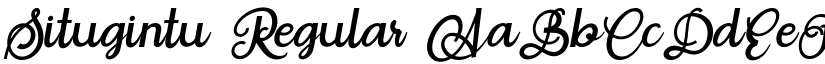 Situgintu Regular font