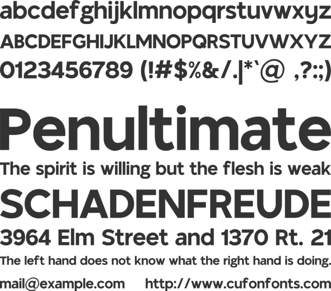 TangoSans font preview