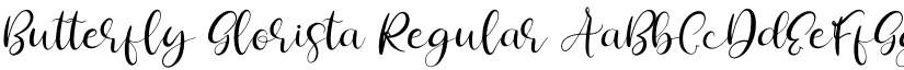 Butterfly Glorista Regular font