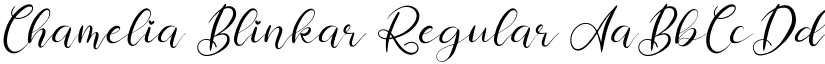 Chamelia Blinkar Regular font