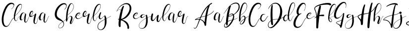 Clara Sherly Regular font