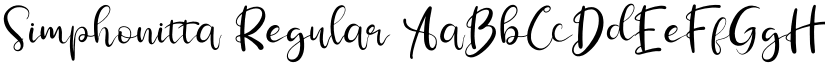 Simphonitta Regular font
