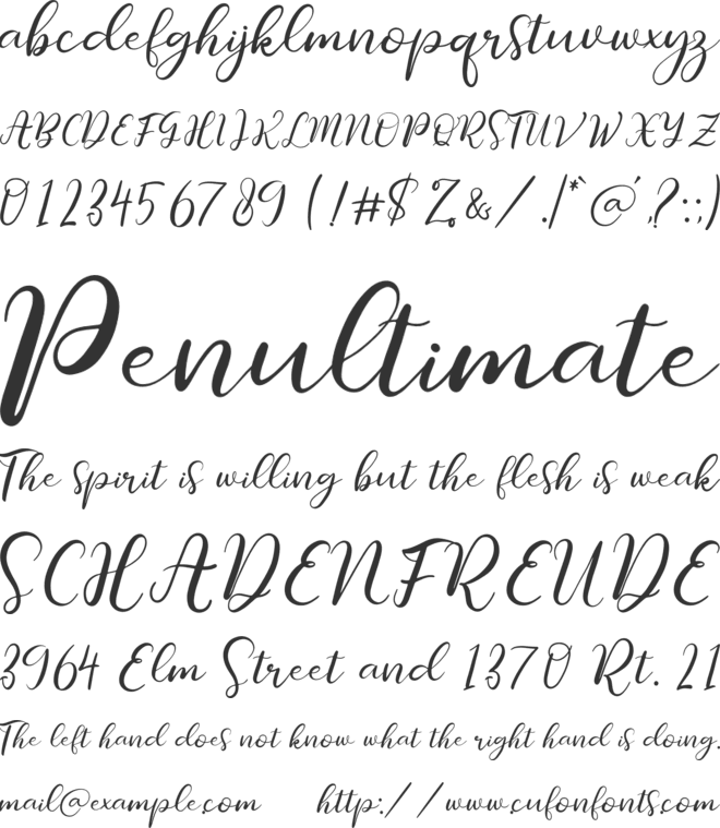 Roslitta Aganta font preview