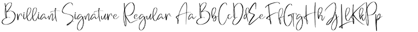 Brilliant Signature Regular font