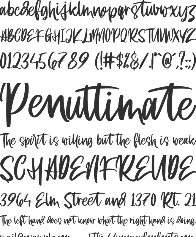 Farmhouse Morning font preview