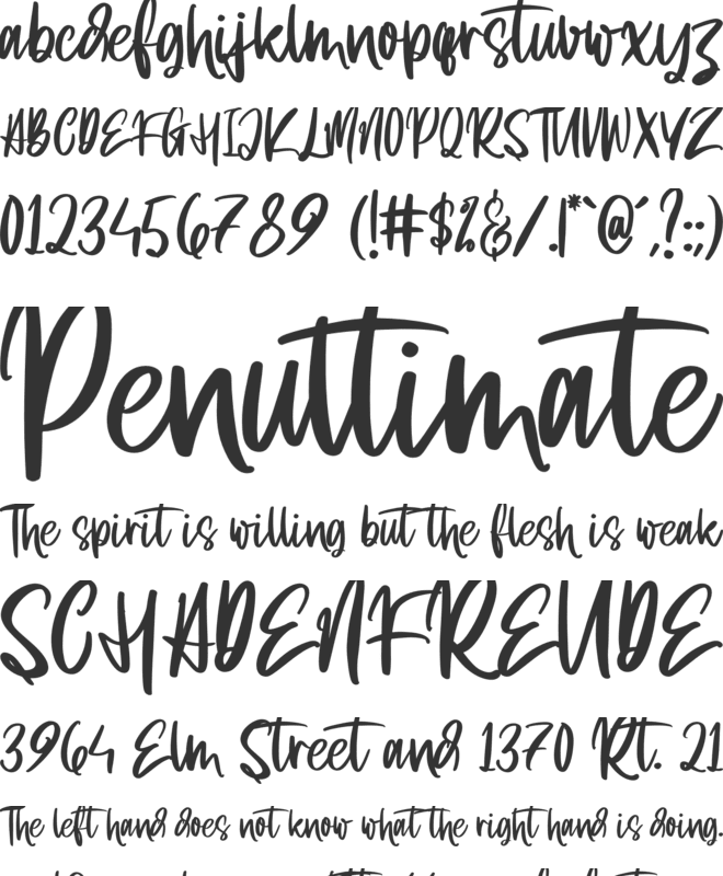Farmhouse Morning font preview