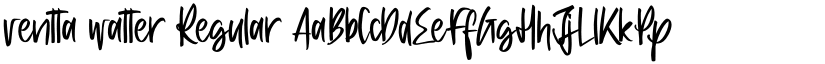 ventta watter Regular font