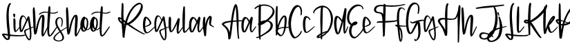 Lightshoot Regular font