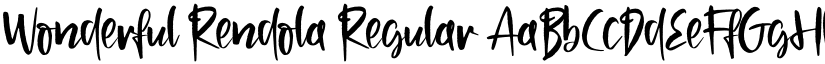 Wonderful Rendola Regular font