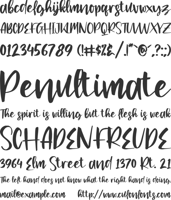 Clarlisse Dawson font preview