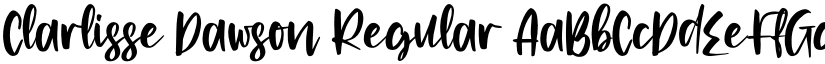 Clarlisse Dawson Regular font