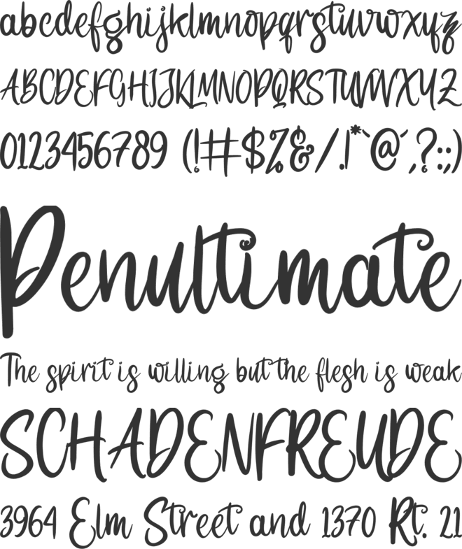 Lemonte Buster font preview