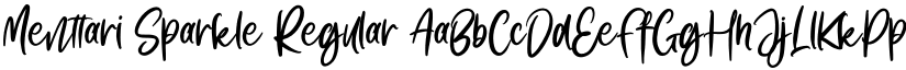 Menttari Sparkle Regular font