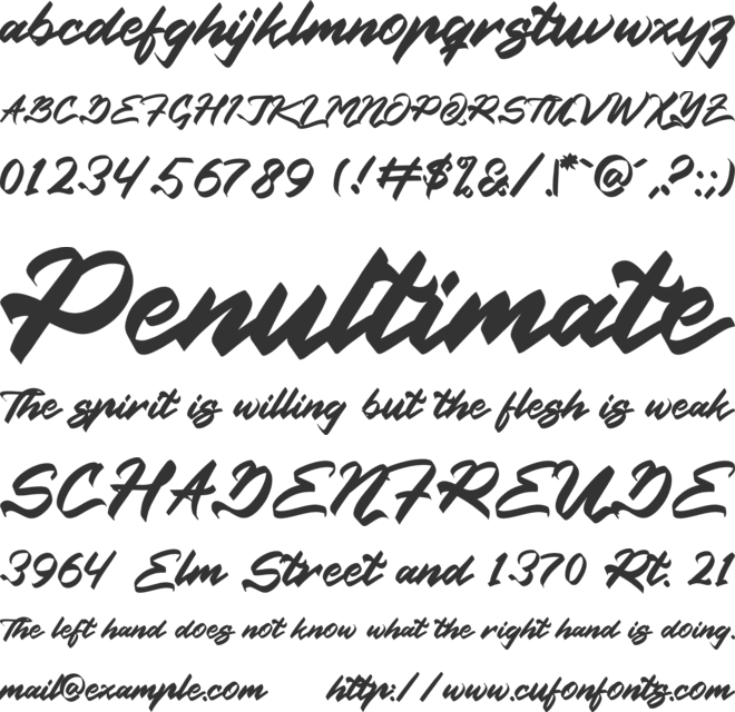 Indonesia Ceriwise font preview