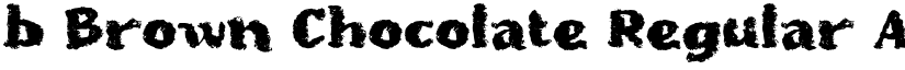 b Brown Chocolate Regular font