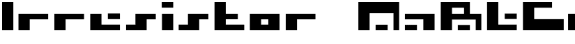 Irresistor font download