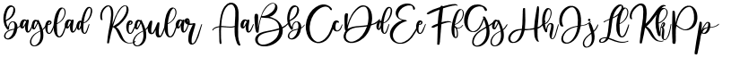 bagelad Regular font
