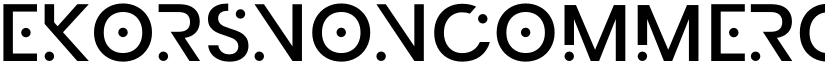 EkorsNonCommercial Regular font