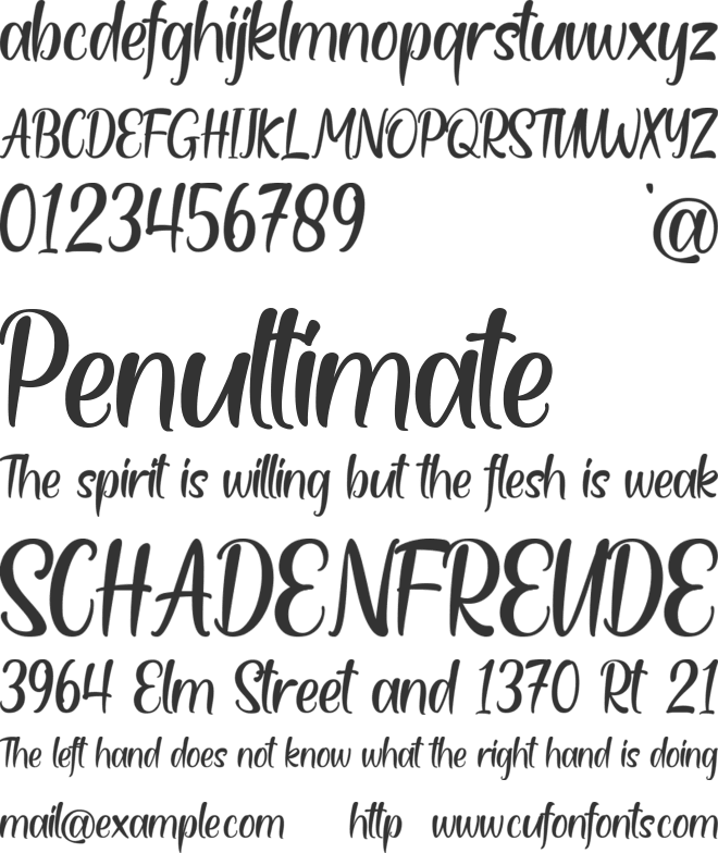 Mittalya font preview