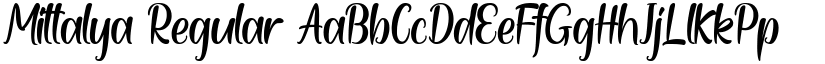 Mittalya Regular font