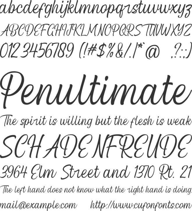 Black Matland font preview