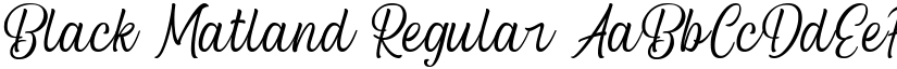 Black Matland font download