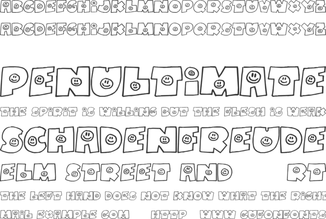 FatBoySmiles font preview