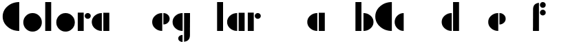 Colora Regular font