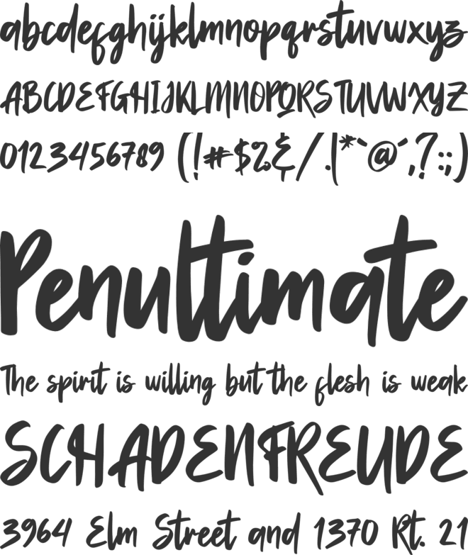 Aprilia Marelo font preview